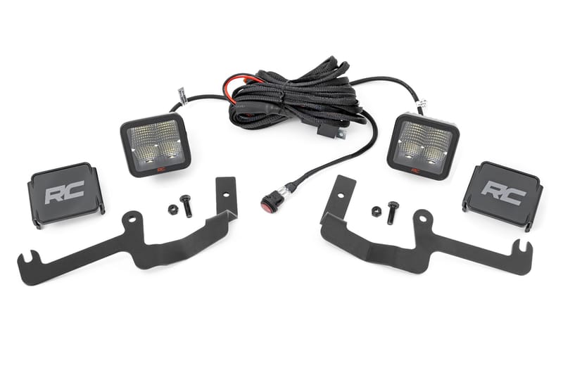 LED Light Kit | Ditch Mount | 2" Spectrum Pair | Spot | Chevy Silverado 1500 (19-26)