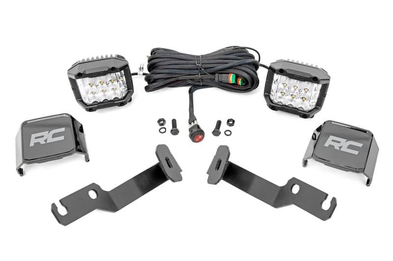 LED Light Kit | Ditch Mount | 3" OSRAM | Wide | Toyota Tacoma 2WD/4WD (05-15)