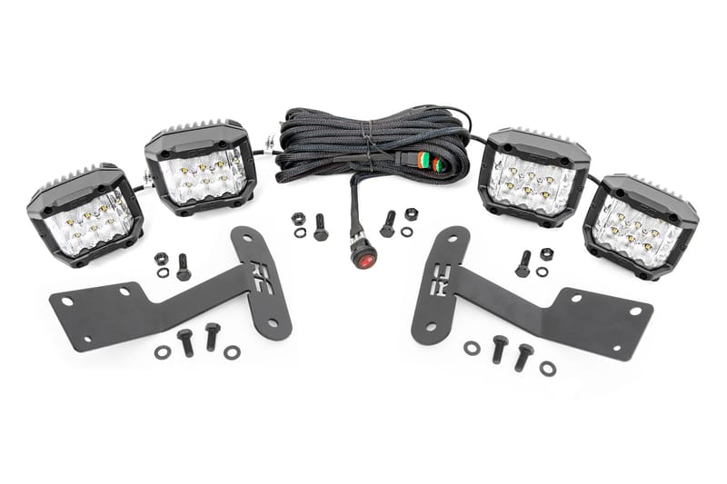 LED Light Kit | Ditch Mount | 3" OSRAM | Wide | Toyota Tundra 2WD/4WD (14-21)