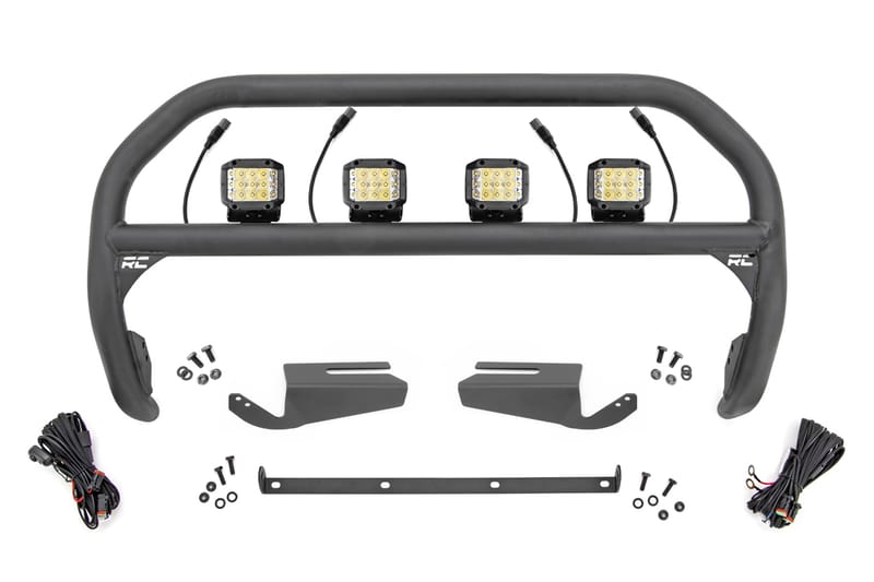 Nudge Bar | 3 Inch Wide Angle Led (x4) | Oe Modular Steel | Ford Bronco (21-26)