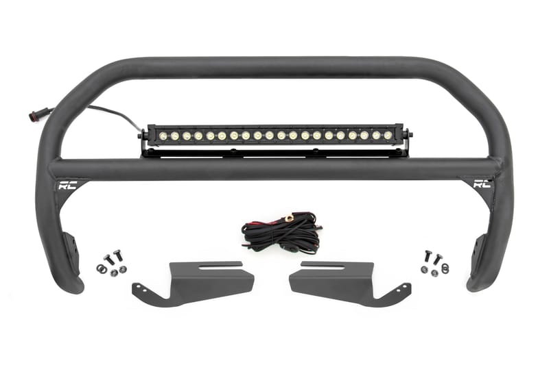 Nudge Bar | 20 Inch BLK DRL Single Row LED | OE Modular Steel | Ford Bronco (21-26)