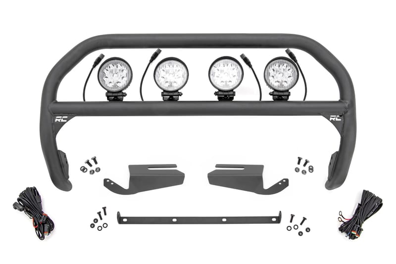 Nudge Bar | 4 Inch Round Led (x4) | OE Modular Steel | Ford Bronco 4WD (21-26)