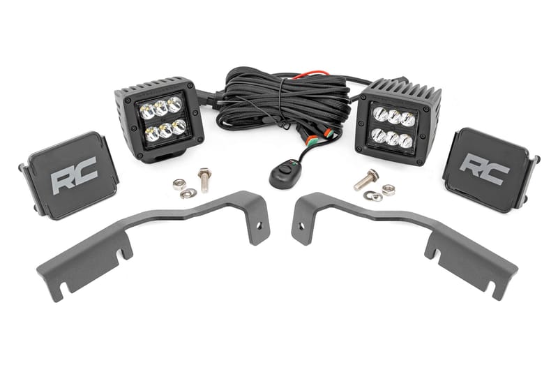 LED Light Kit | Ditch Mount | 2" Black Pair | Spot | Nissan Frontier (22-26)