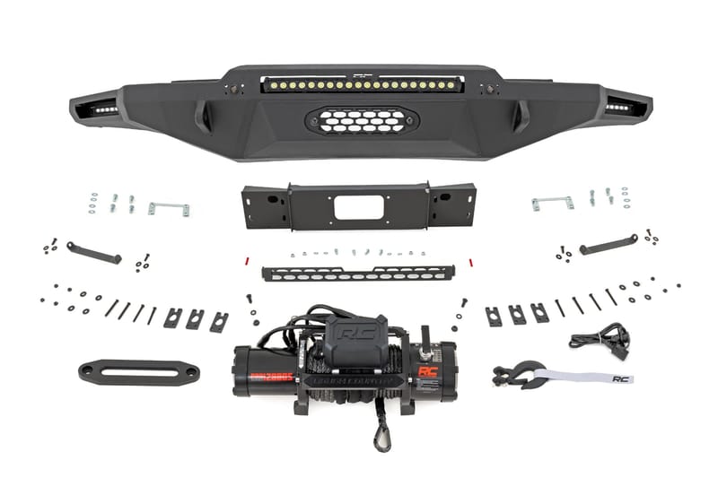 Hybrid Front Bumper | 12000S | Blk LED | Toyota Tundra 2WD/4WD (2022-2026)