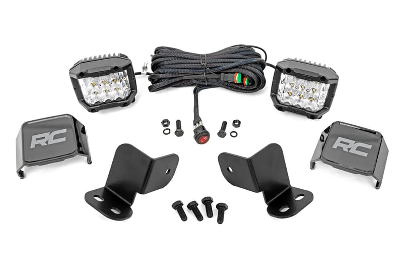LED Light Kit | Rear Mount | 3" Chrome Pair | Wide Angle | Segway 570 F