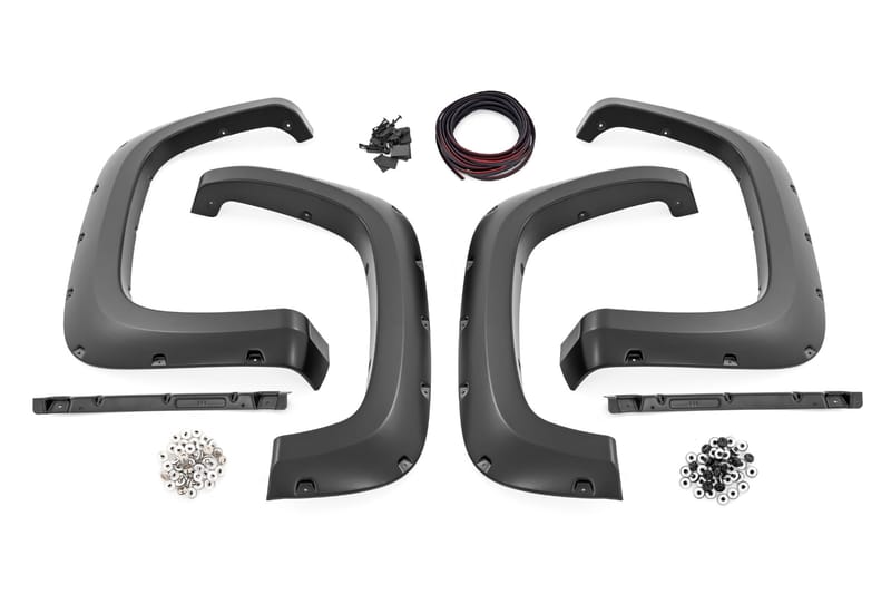 Pocket Fender Flares | GLT Glacier Blue | Chevy Silverado 2500 HD/3500 HD (20-26)
