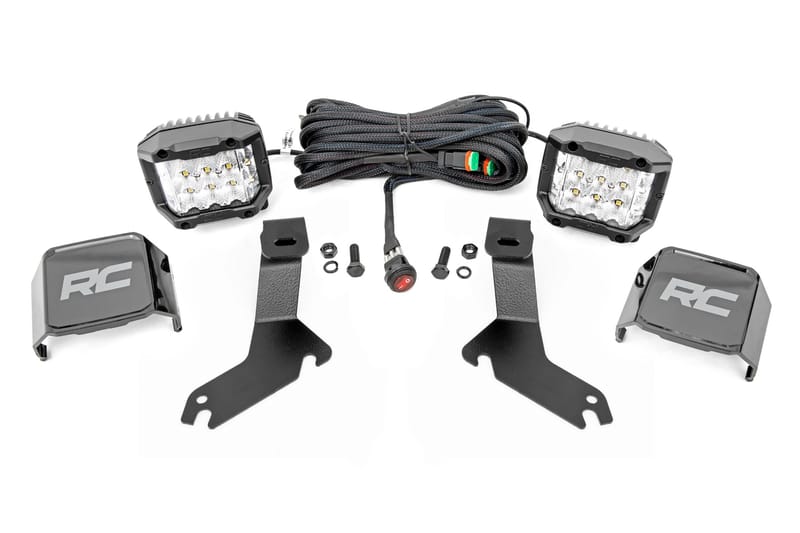 LED Light Kit | Ditch Mount | 3" OSRAM | Wide | Chevy Silverado 1500 (99-06)/Tahoe (00-06)